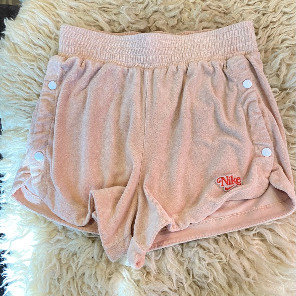 Nike Soft Pink Terry Shorts